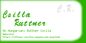 csilla ruttner business card